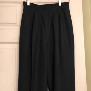 100% black pure wool vintage JH Collectibles pants size 10